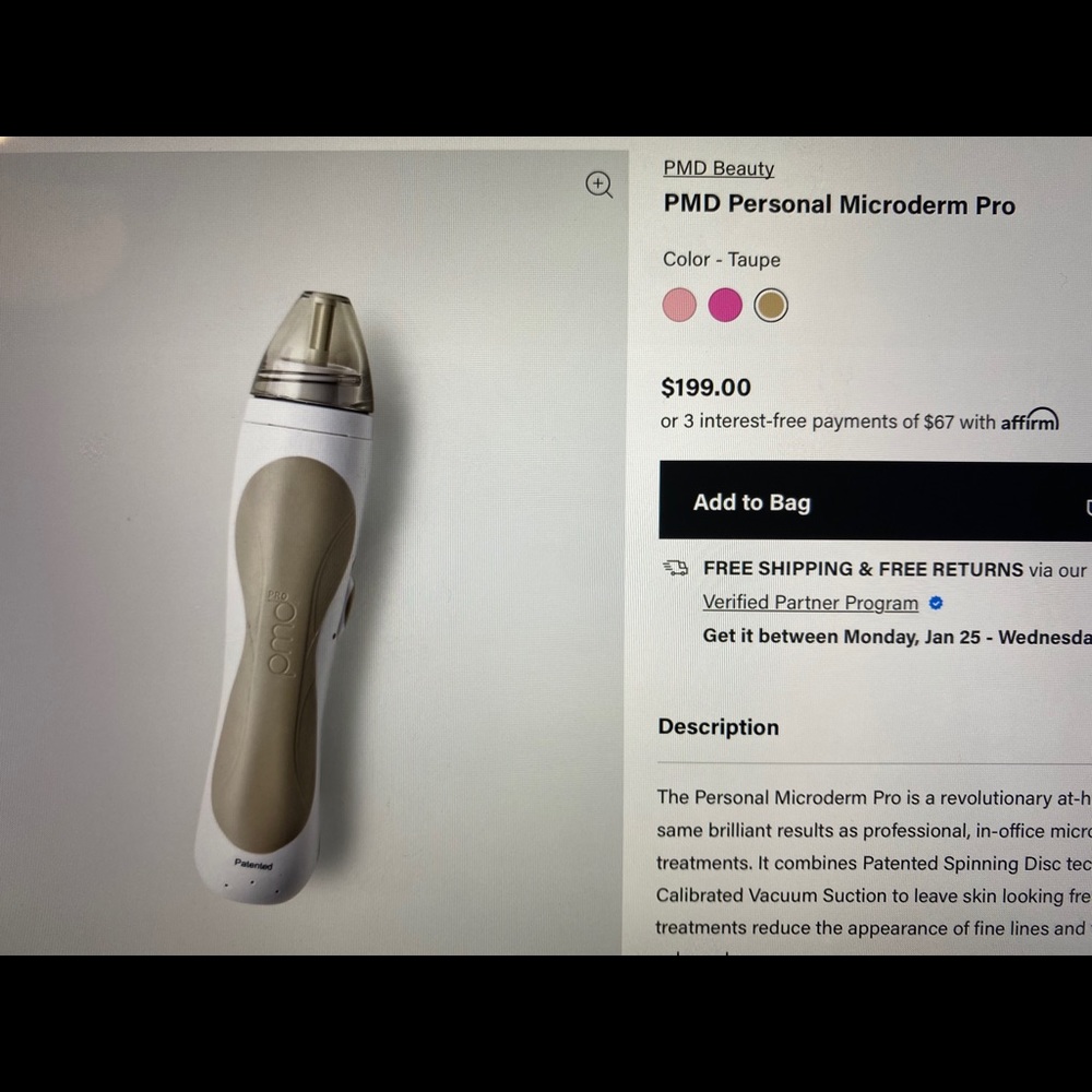 PMD personal pro Microderm kit retail $199